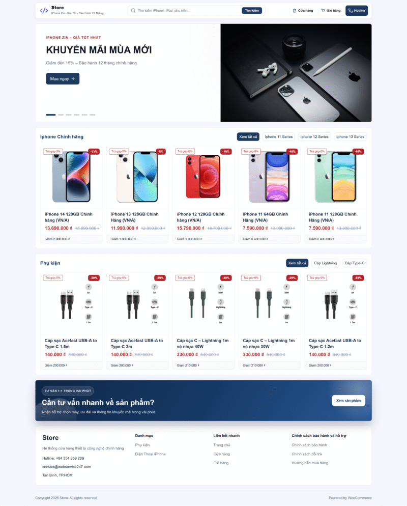 Cửa hàng điện thoại Iphone