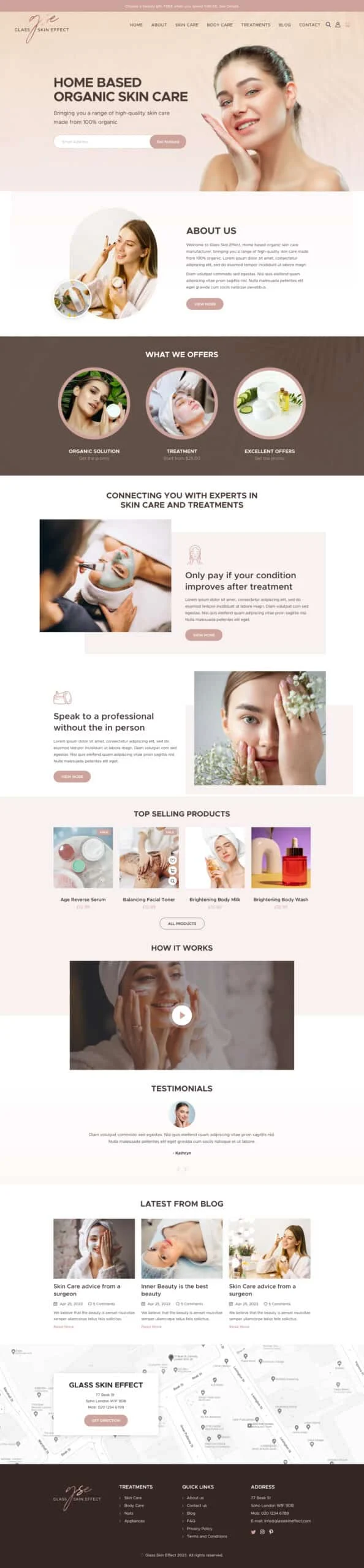 Trang bán mỹ phẩm