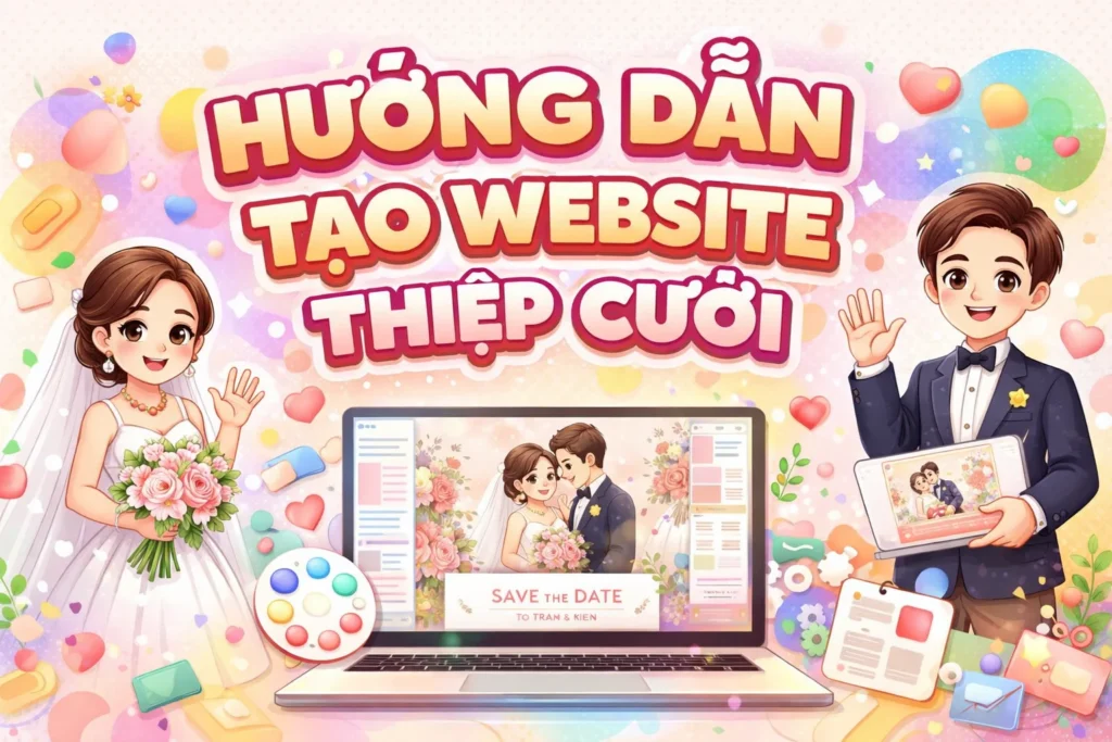Hướng dẫn tạo thiệp cưới online