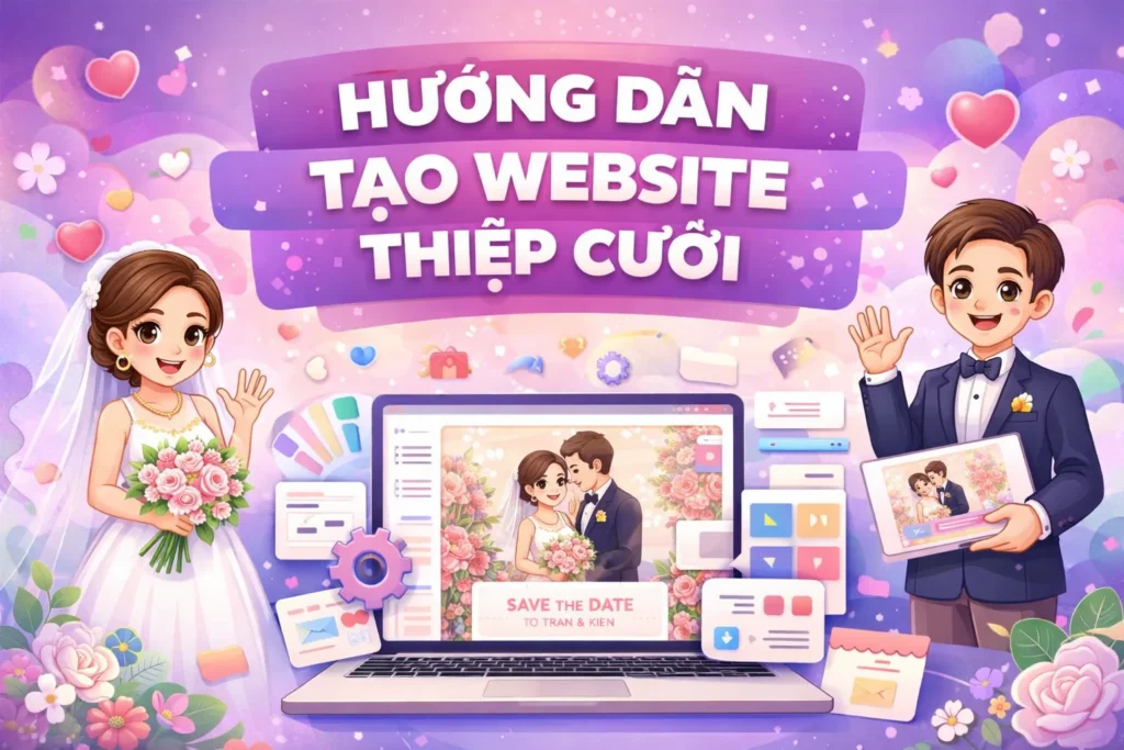 Hướng dẫn tạo thiệp cưới online